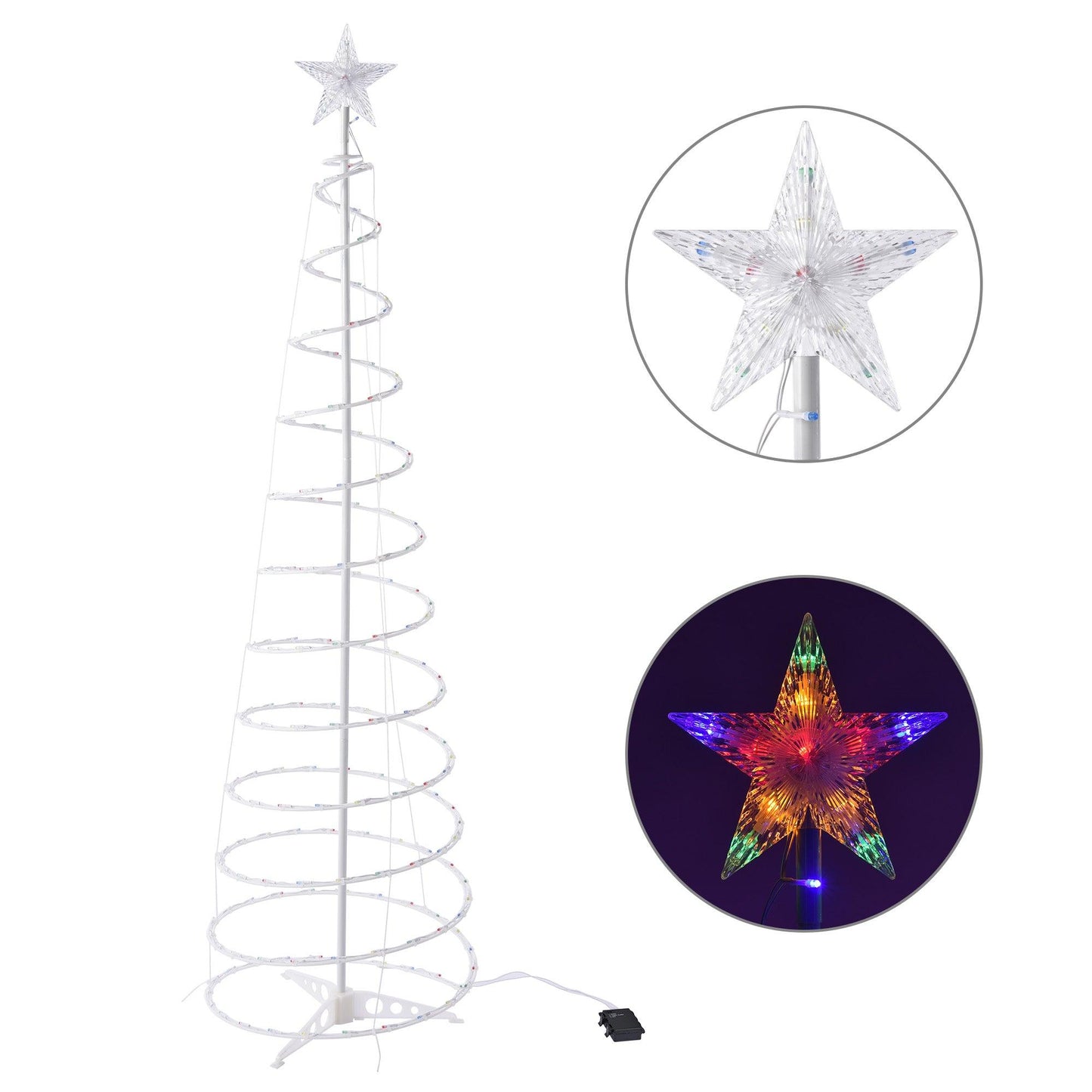 New Style LED Spiral Christmas Tree Light Christmas Spiral Tree Indoor And Outdoor Decoration Lights - Hickstreetcorp