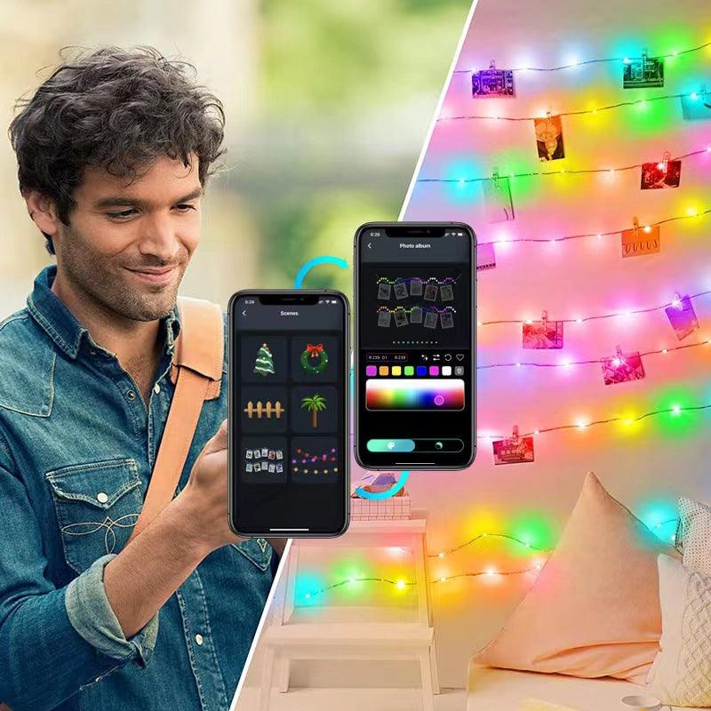 Outdoor Christmas Decoration Intelligent Point Control String Lights - Hickstreetcorp