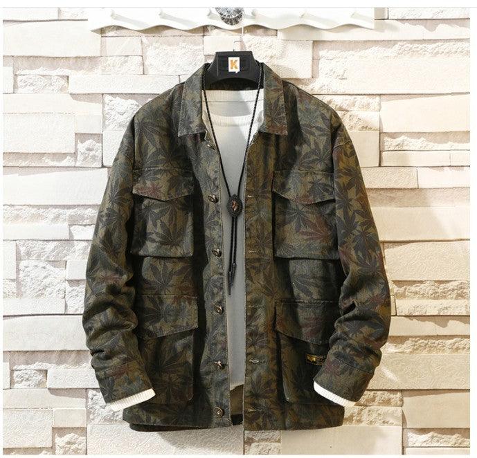 New Mens Camouflage Denim Jacket Coat Man Coats Jaqueta Masculino Jeans Jacket & Coats Fashion Design Autumn Brand Clothing - Hickstreetcorp