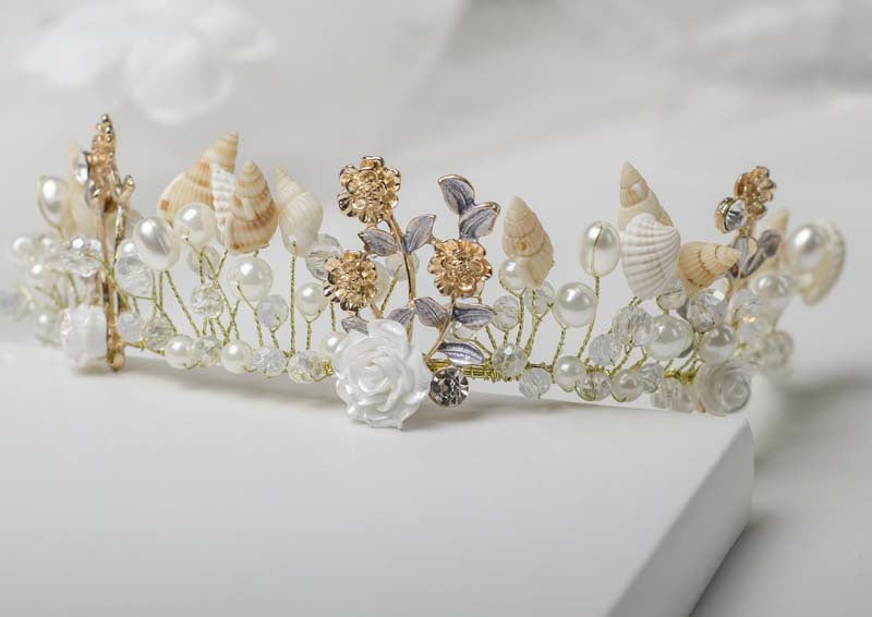 Headdress Flower Hair Band Baroque Hair Accessories Photo Studio Wedding Accessories - Hickstreetcorp