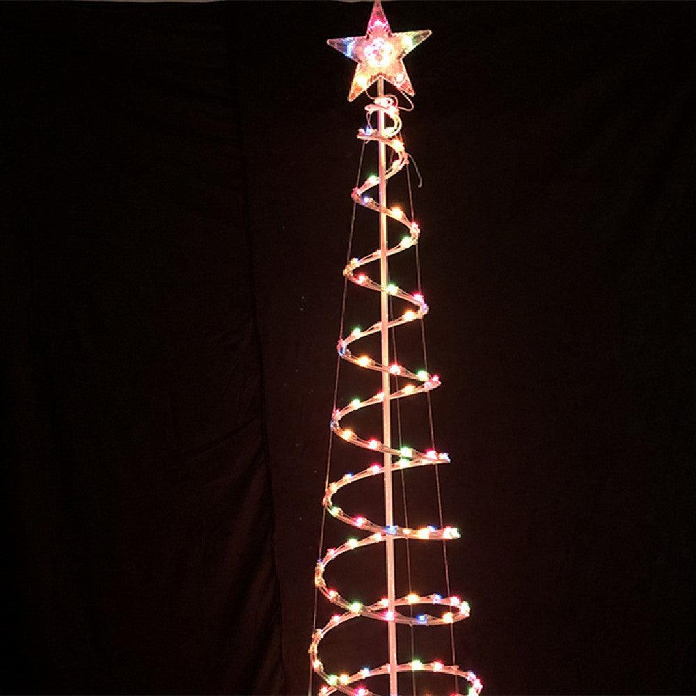 New Style LED Spiral Christmas Tree Light Christmas Spiral Tree Indoor And Outdoor Decoration Lights - Hickstreetcorp