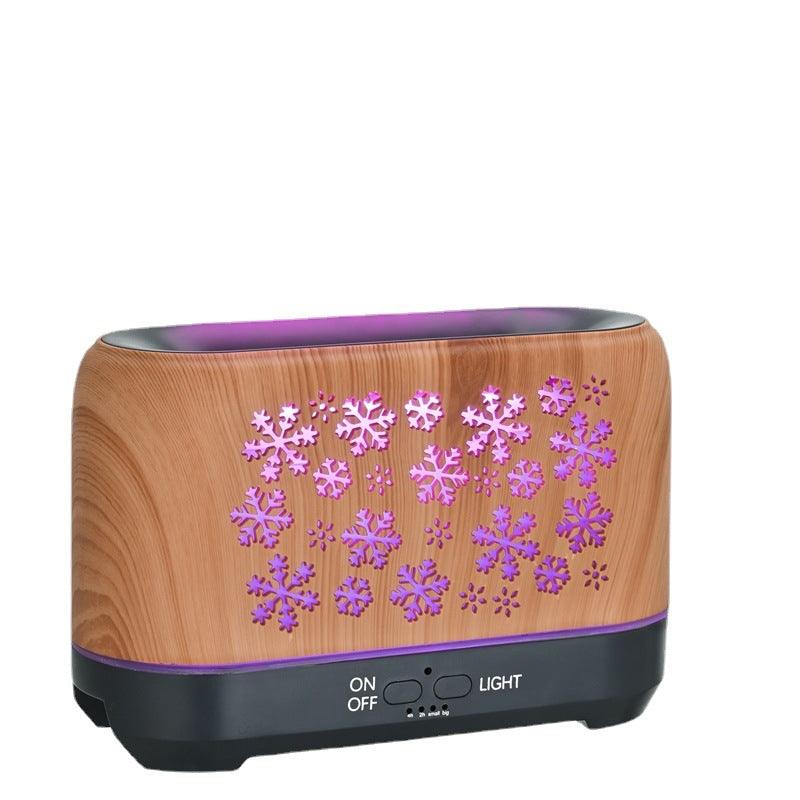 Christmas Snowflake Pattern Humidifier Household Colorful Aromatherapy Humidifier Atmosphere Colorful Diffuser - Hickstreetcorp