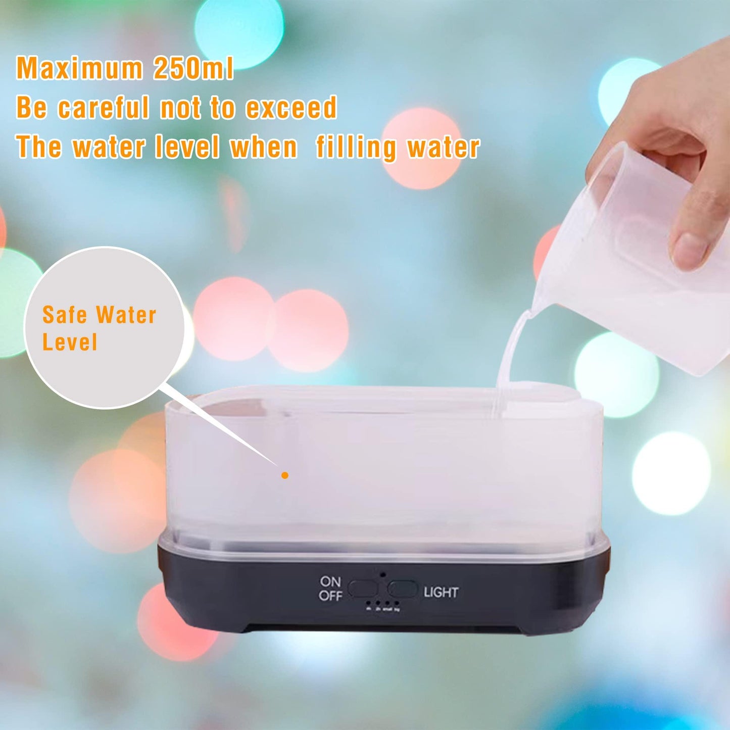 Christmas Snowflake Pattern Humidifier Household Colorful Aromatherapy Humidifier Atmosphere Colorful Diffuser - Hickstreetcorp