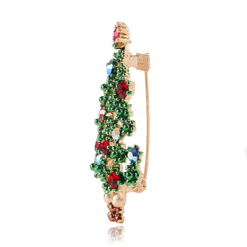 Christmas Tree Brooch Pin Women Girls Jewelry - Hickstreetcorp