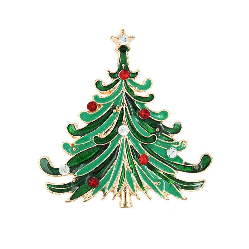 Christmas Tree Brooch Pin Women Girls Jewelry - Hickstreetcorp