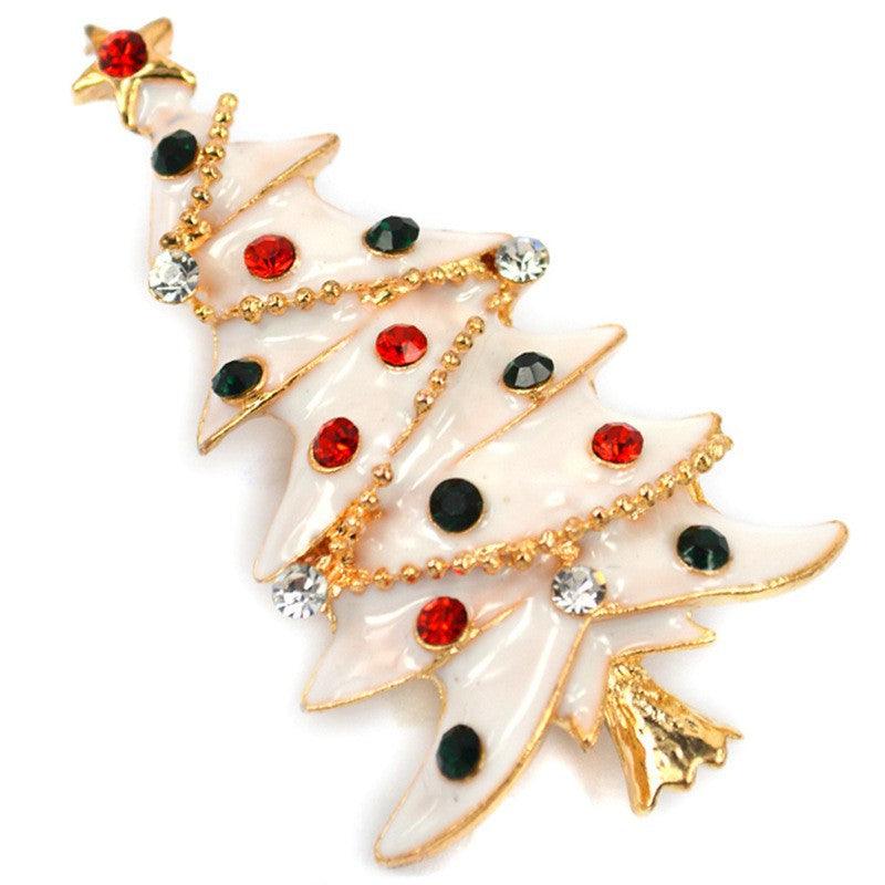 Christmas Tree Brooch Pin Women Girls Jewelry - Hickstreetcorp