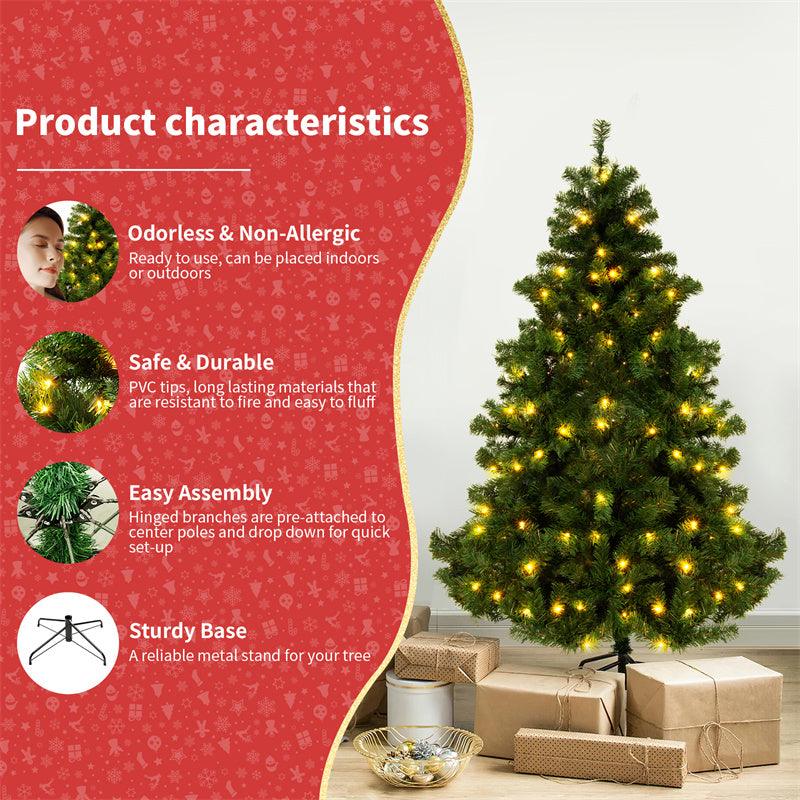 Window Decoration PVC Encrypted Christmas Tree Decorations - Hickstreetcorp